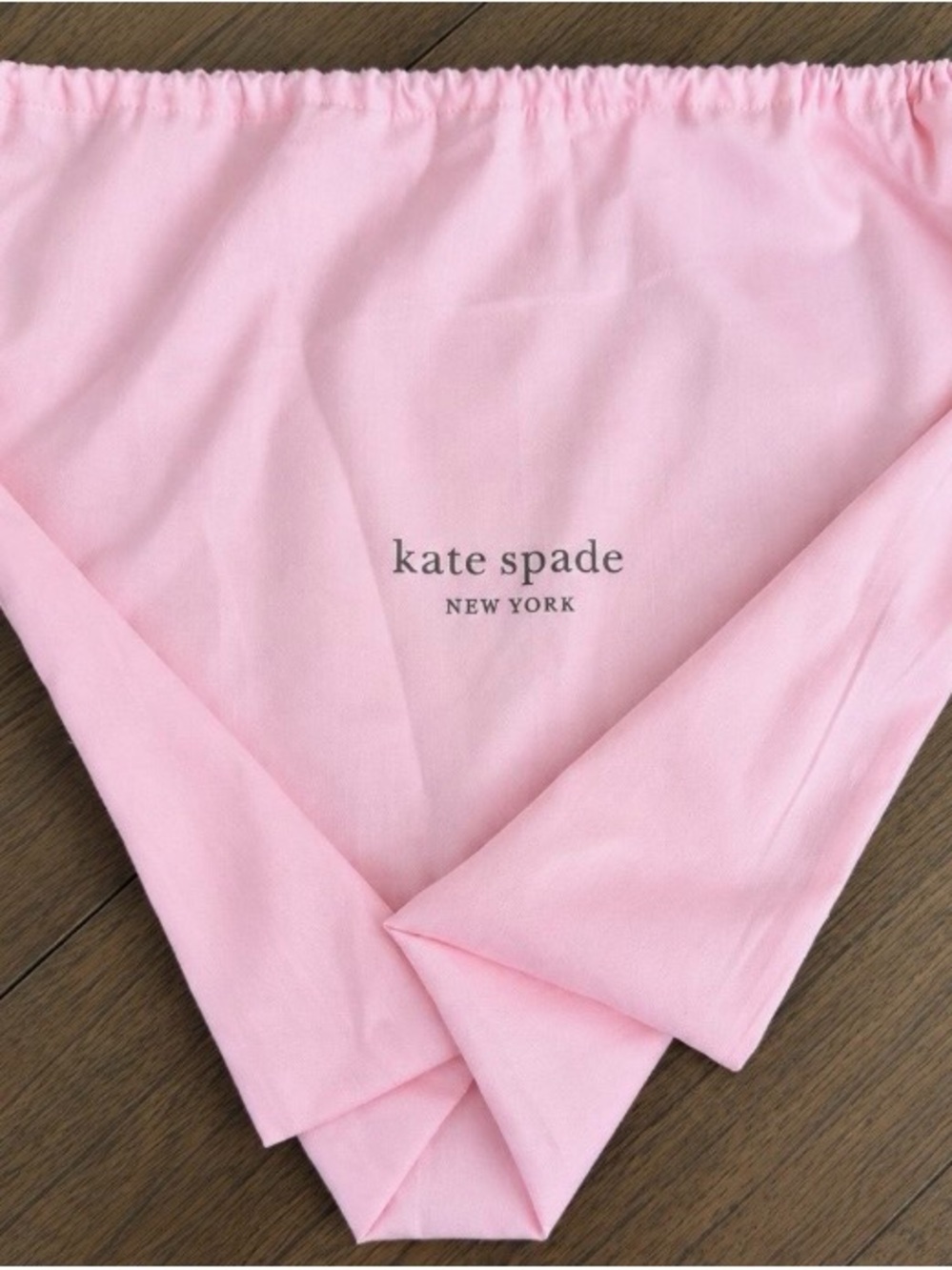 Kate Spade New York Pink Dust Bag Drawstring Large Designer Storage Bag